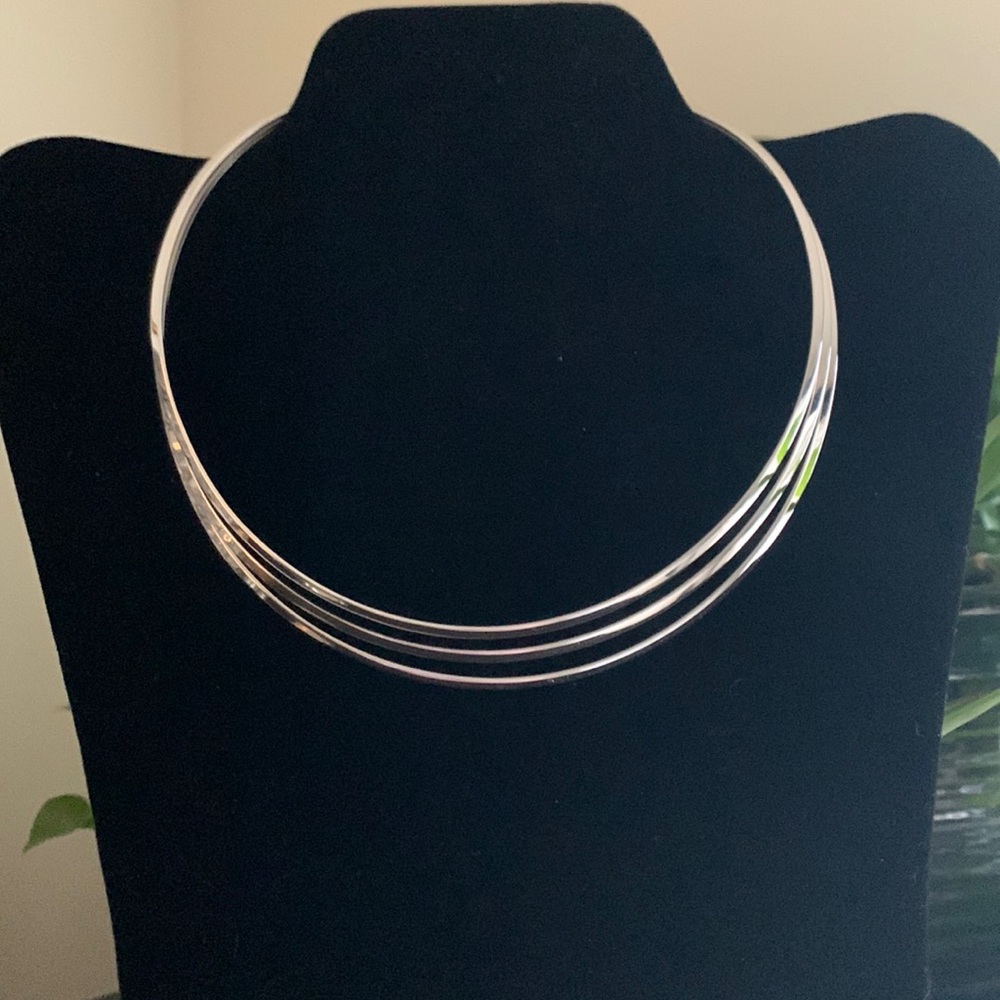 Lia Sophia Silver Choker Necklace